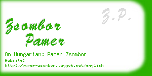 zsombor pamer business card